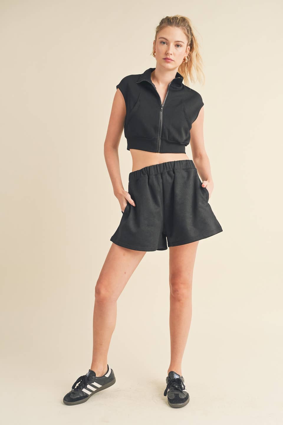 Brush-Soft High Waisted Sweat Shorts