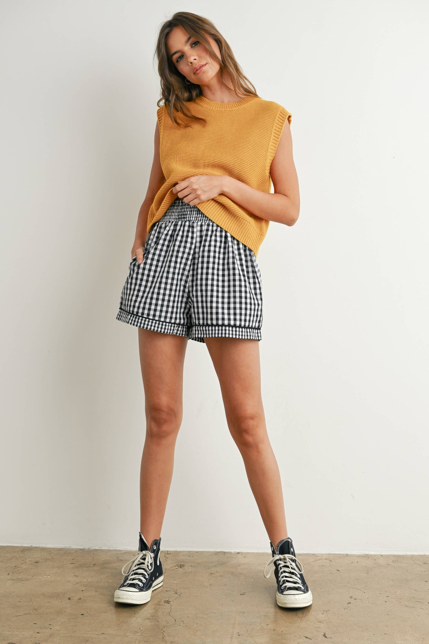 Sweater Top with Tie Back