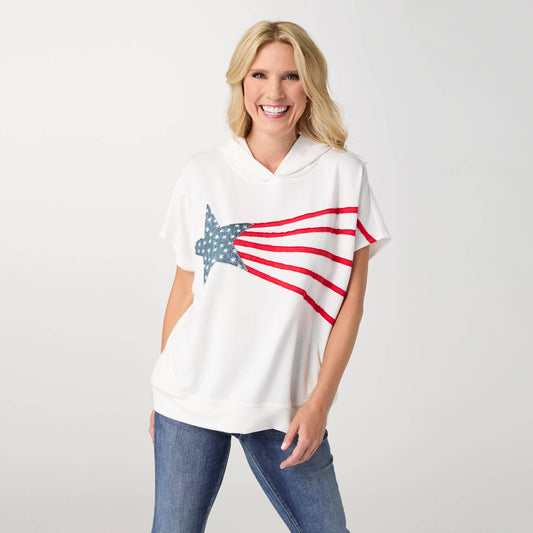 Star Blast America Hooded Top
