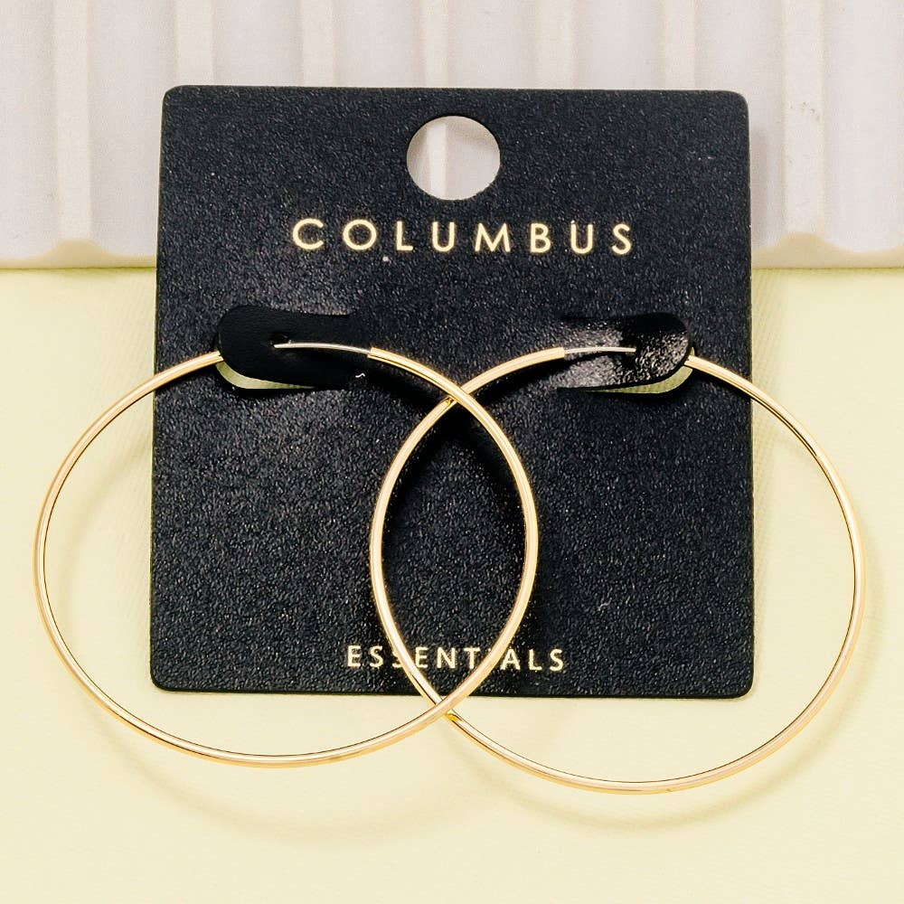 Thin Hoop Earrings