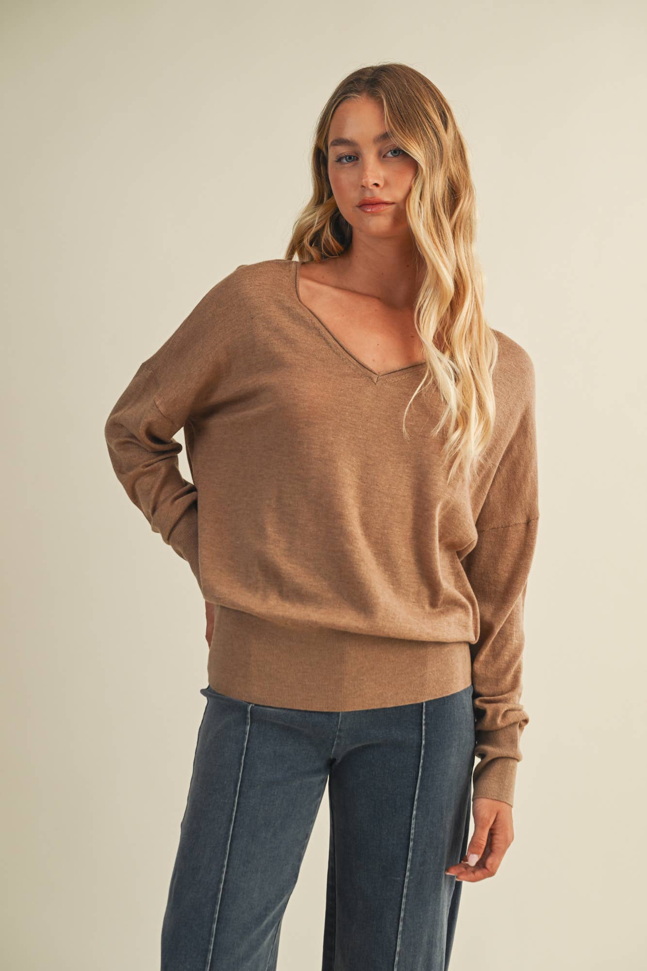 V-Neck Sweater Top
