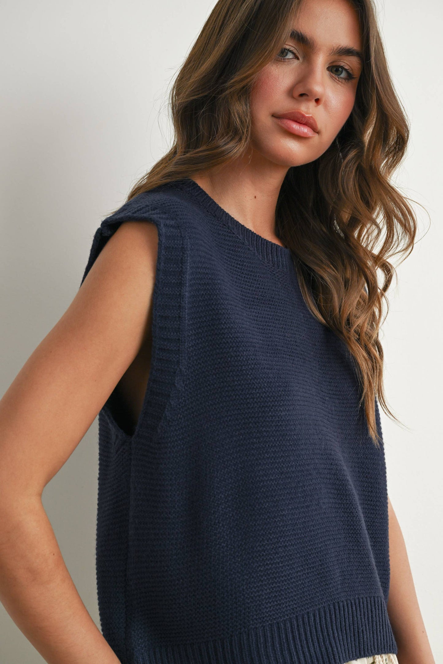 Sweater Top with Tie Back