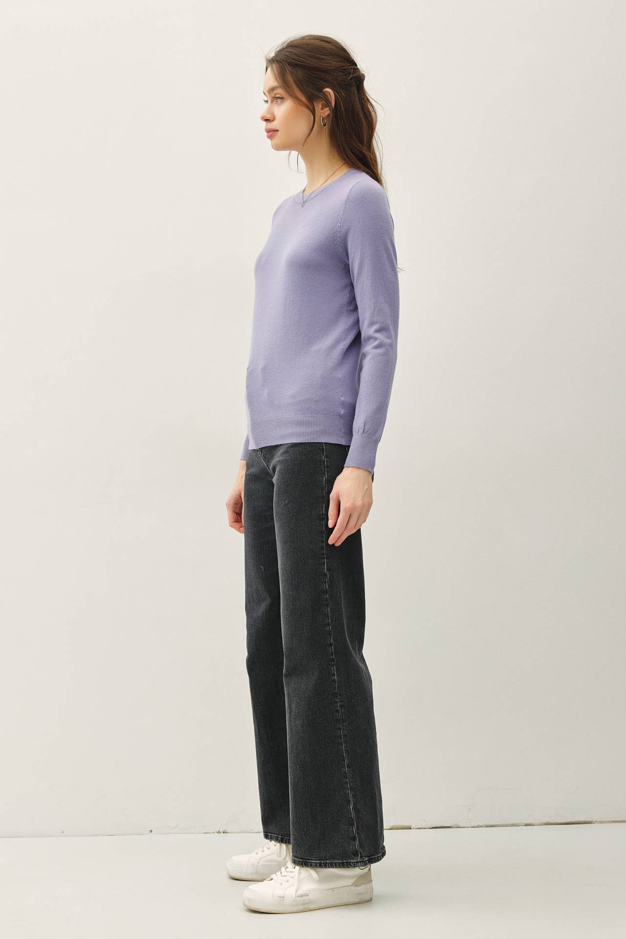 Crew Neck Soft Knit Sweater