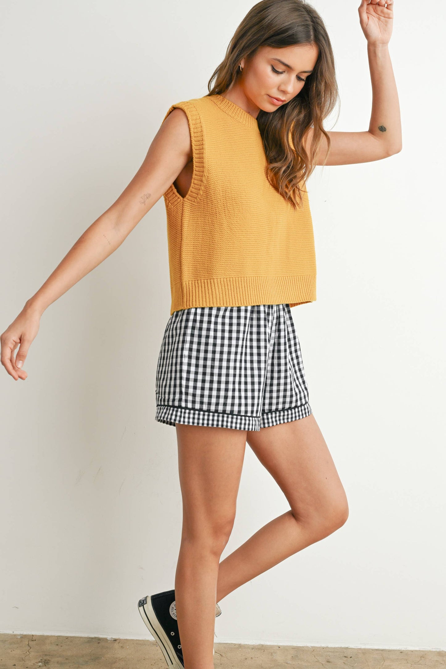 Sweater Top with Tie Back