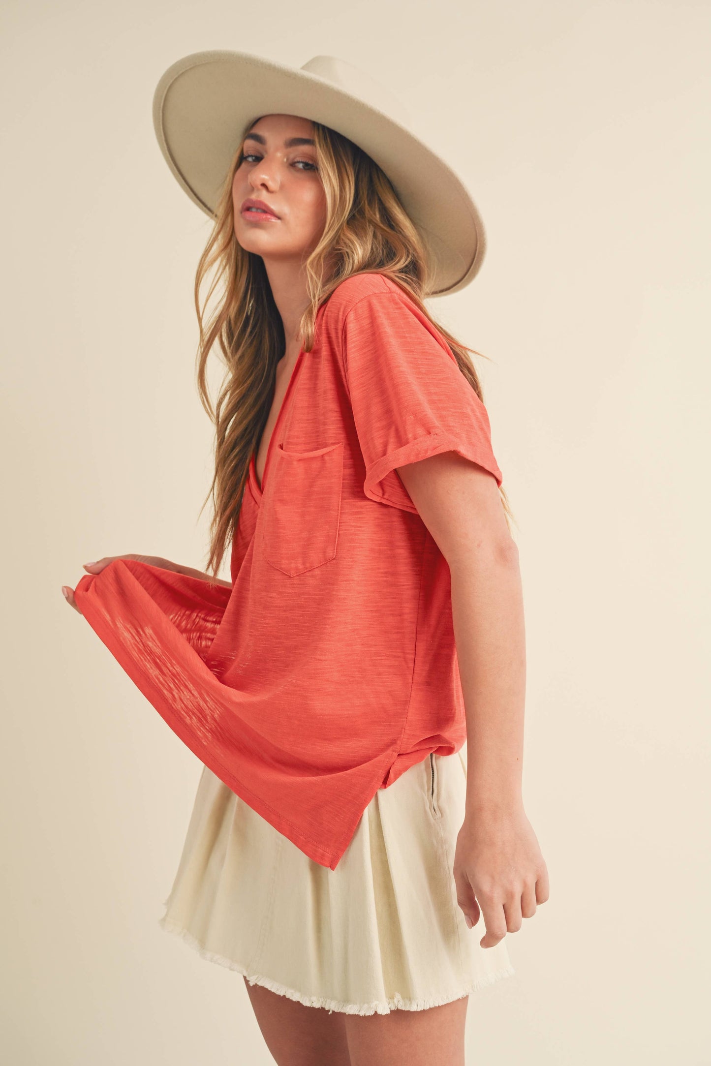Zoie Ruffle Top