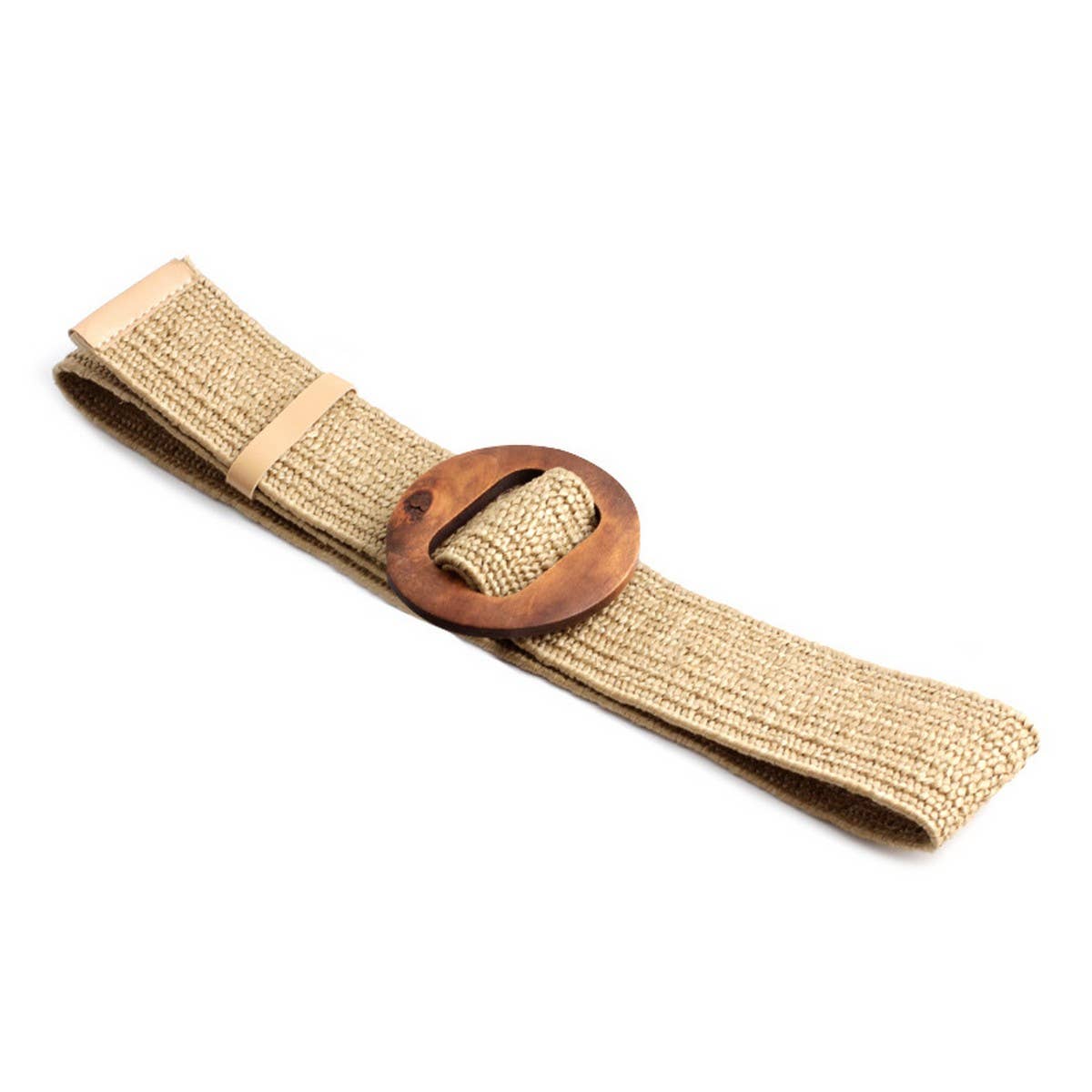 Round Buckle Fashion Stretch Belt