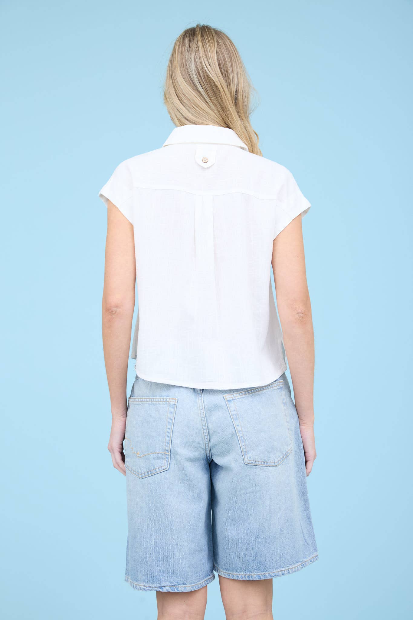 Short Sleeve Linen Button Down Shirt