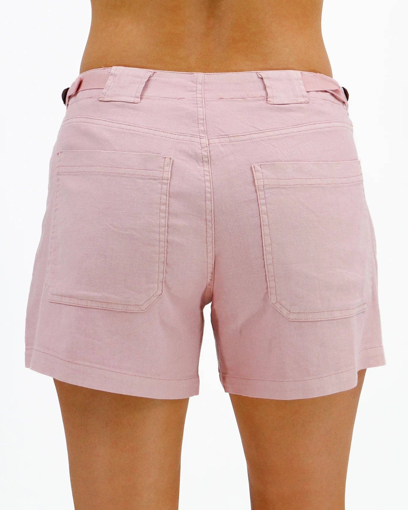 Linen Shorts in Blush