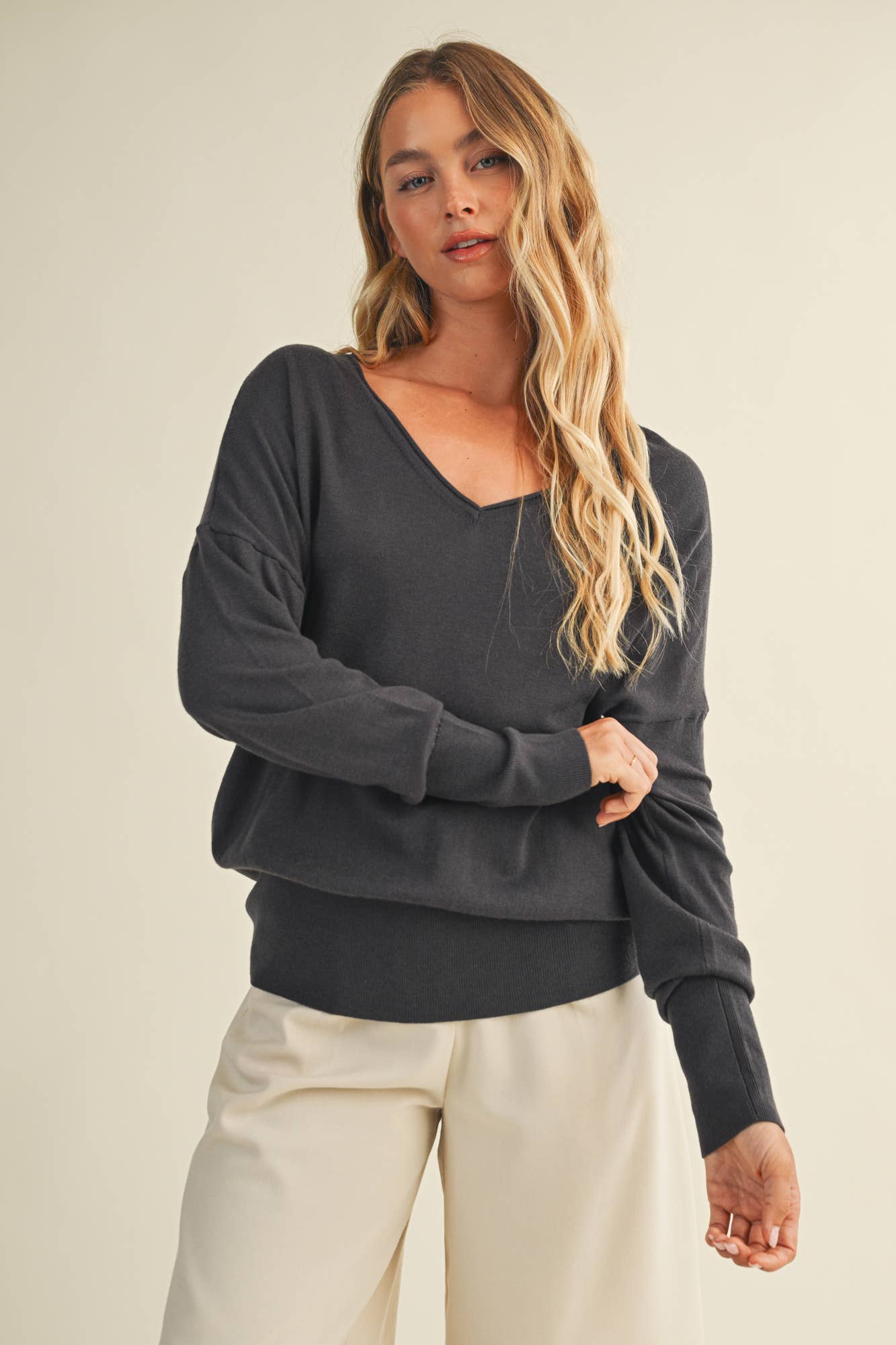 V-Neck Sweater Top