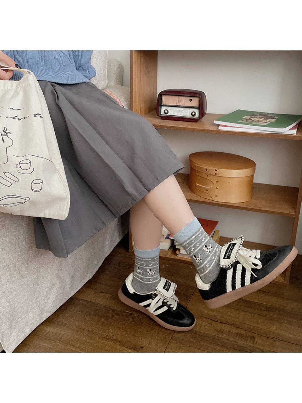 Animal Pattern Cute Pattern Mid-Calf Socks