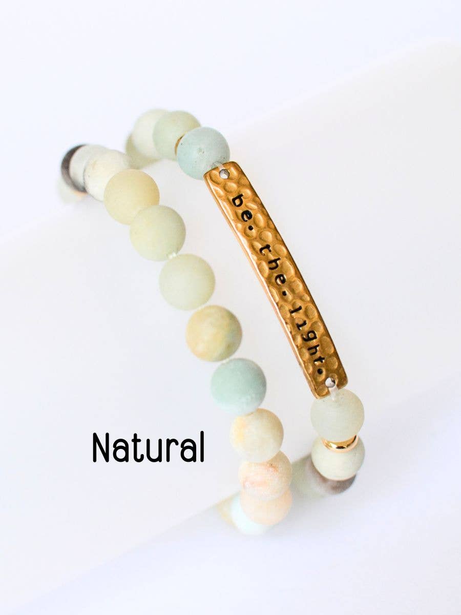 Be The Light Bracelet – Christian Stone Jewelry, faith gift