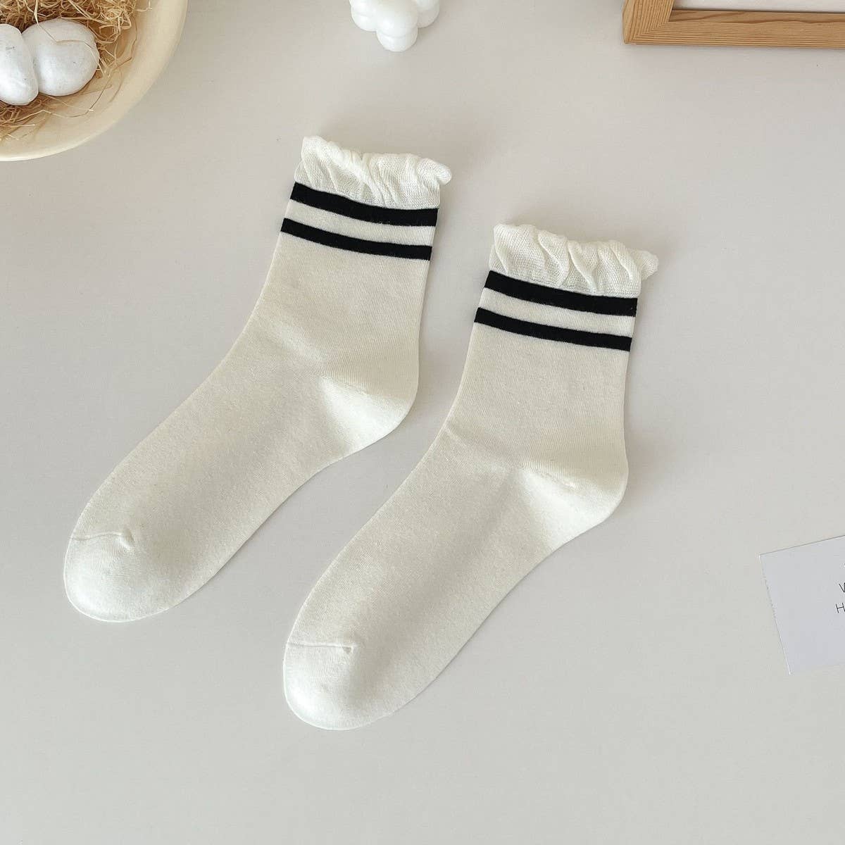 Cute Dots, Stripes, Bow Crew Socks