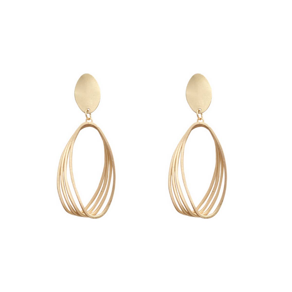 Matte Gold Earrings