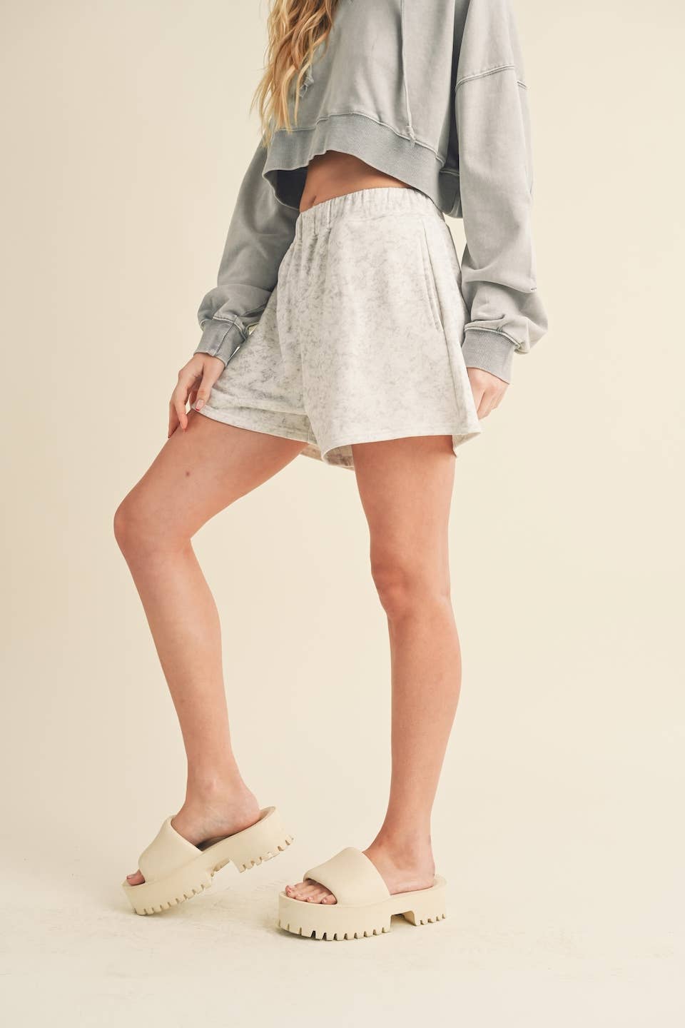 Brush-Soft High Waisted Sweat Shorts