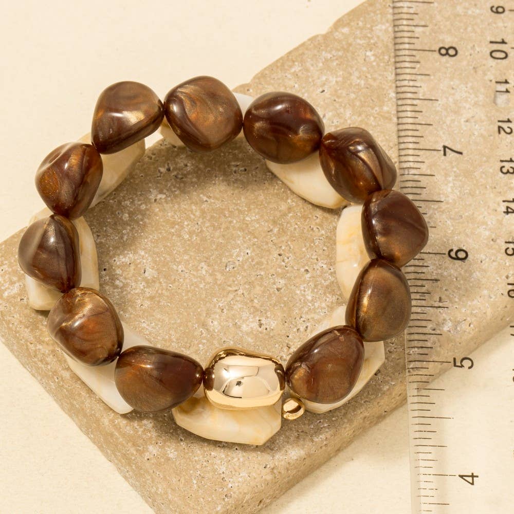 Mixed Chunky Beaded Bracelet Set