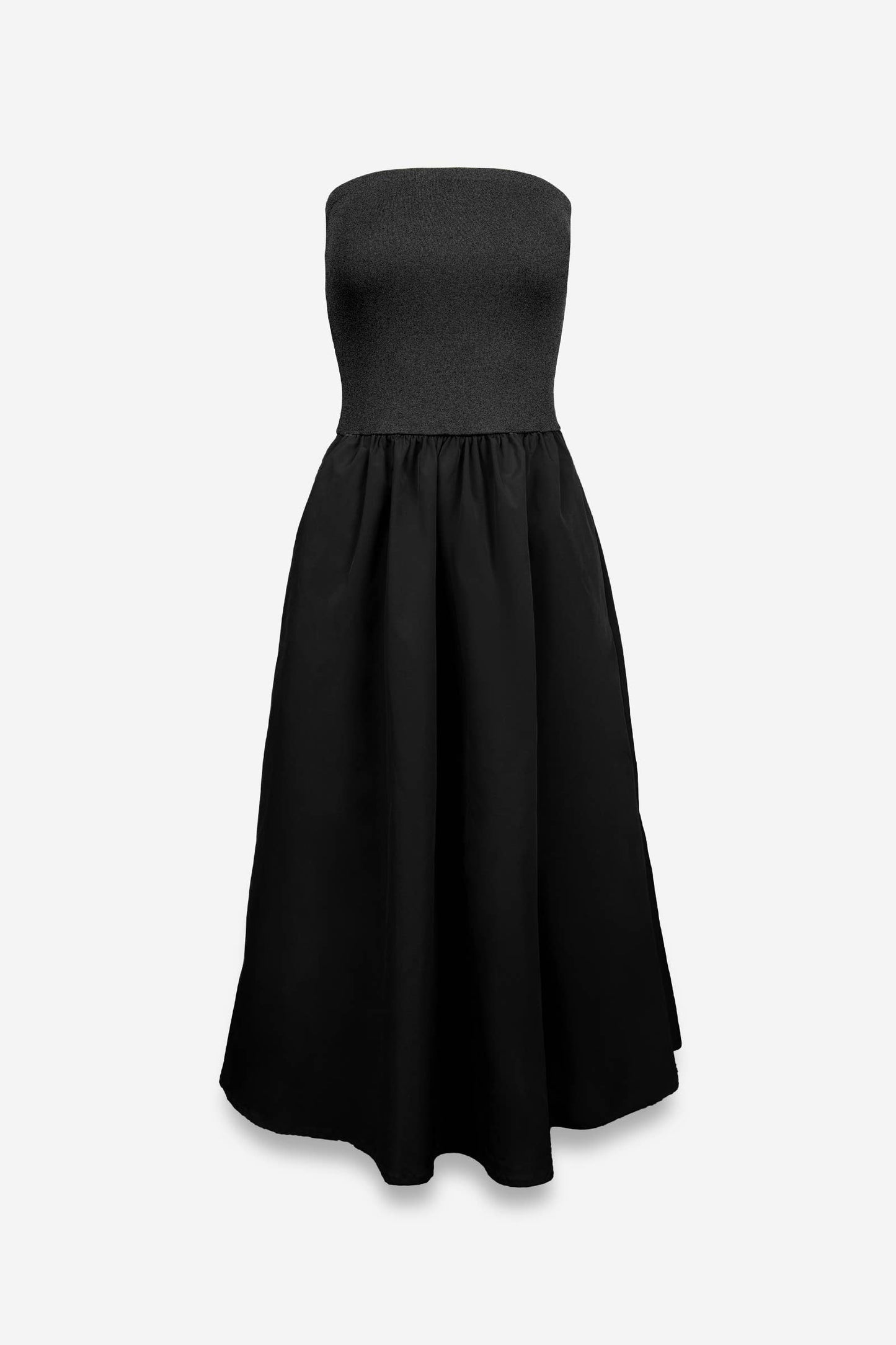 Black Tube Top Maxi Dress